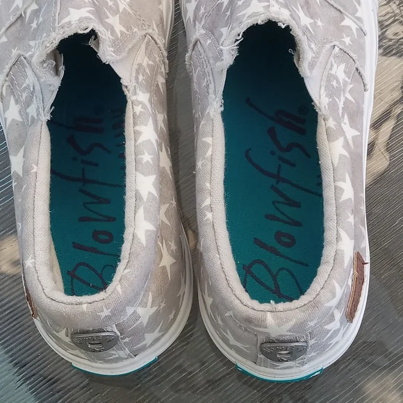 Blowfish Malibu Maddox Shoes, Gray Star, 8M - Picture 6 of 8